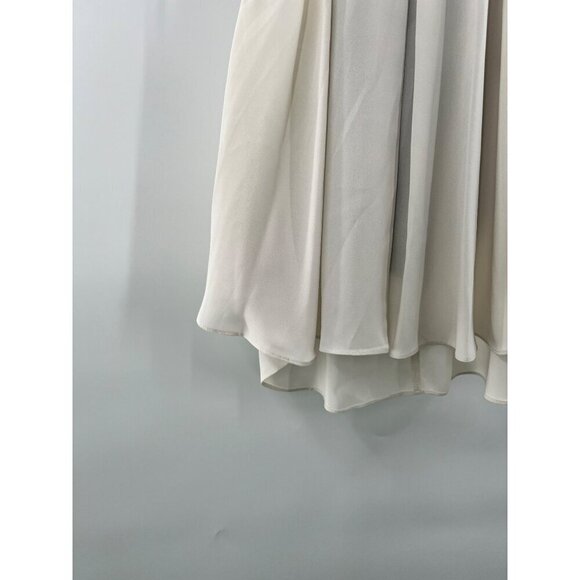 BCBGeneration Sleeveless Halter Bow Back Top Cream/Black Womens Size Small - Picture 9 of 10